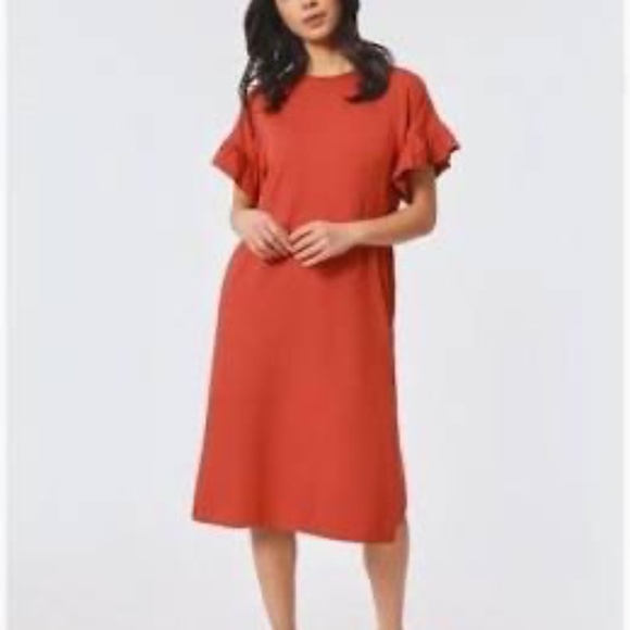 Masai Copenhagen Nali Ruffle Sleeve Dress Medium - Picture 1 of 6